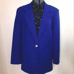 SAVANNAH 100% wool blazer suit jacket PRISTINE Sophisticated Professional Sharp